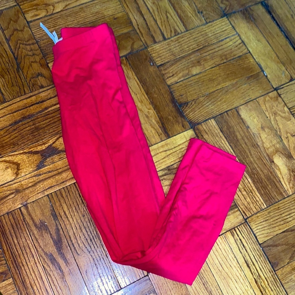 forever 21 red leggings size: S